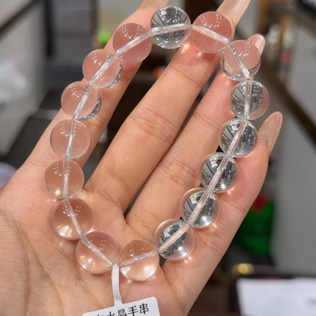 水晶手串未镶嵌白水晶手串