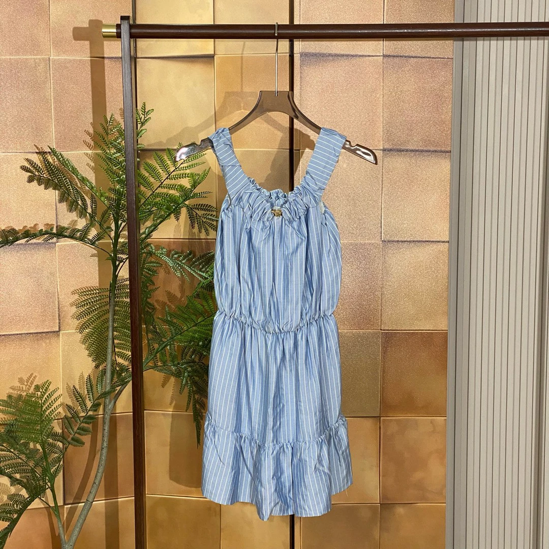 celine23ss金扣凯旋门一字肩连衣裙/34码/全新原吊/23325