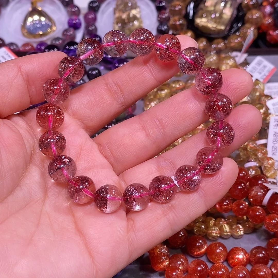 未镶嵌手链水晶金草莓11