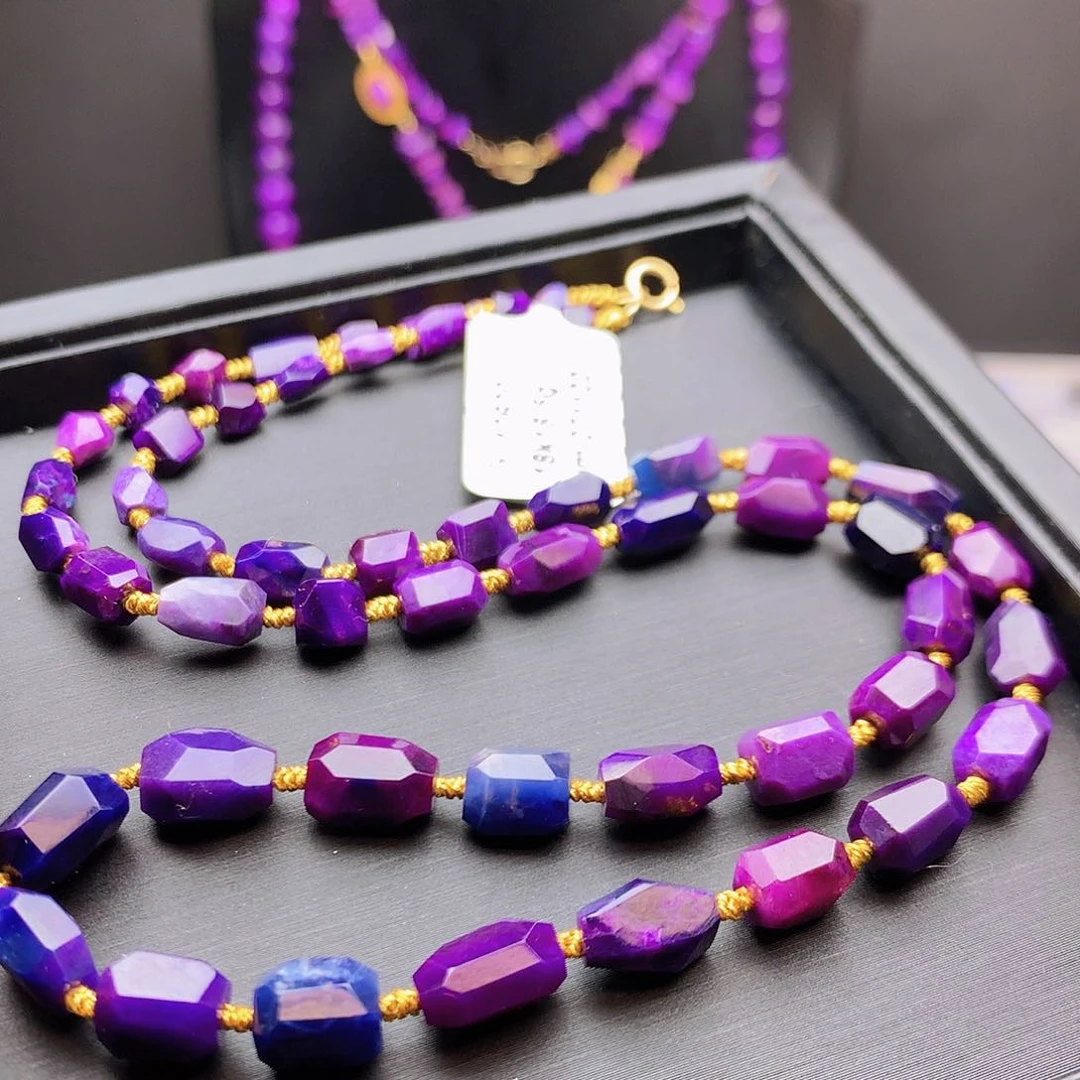 苏纪石（舒俱来）18K金镶嵌项链