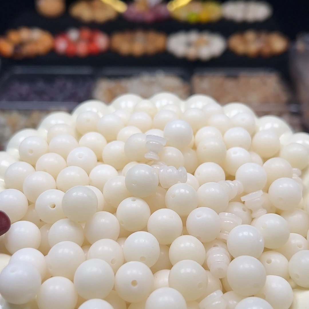 菩提根/象牙果手串卡12白色三通10套