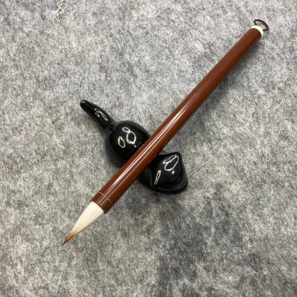 高货烤竹鸡距兼毫：出锋：2.8cm 口径0.9 小行书 行草 创作毛笔