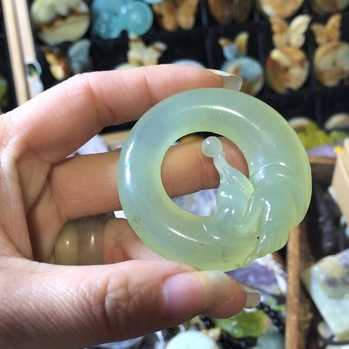 岫玉未镶嵌岫玉挂件