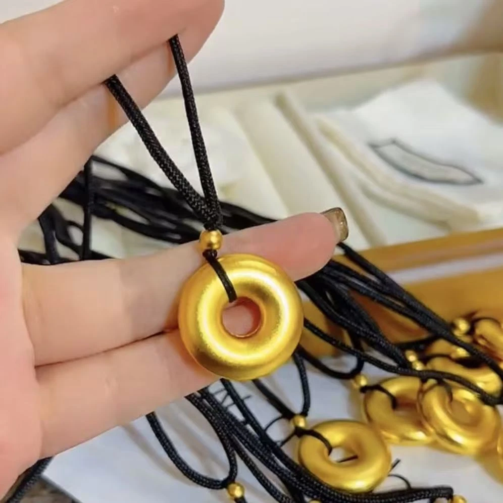 合金吊坠  素圈平安扣（点进选大小）