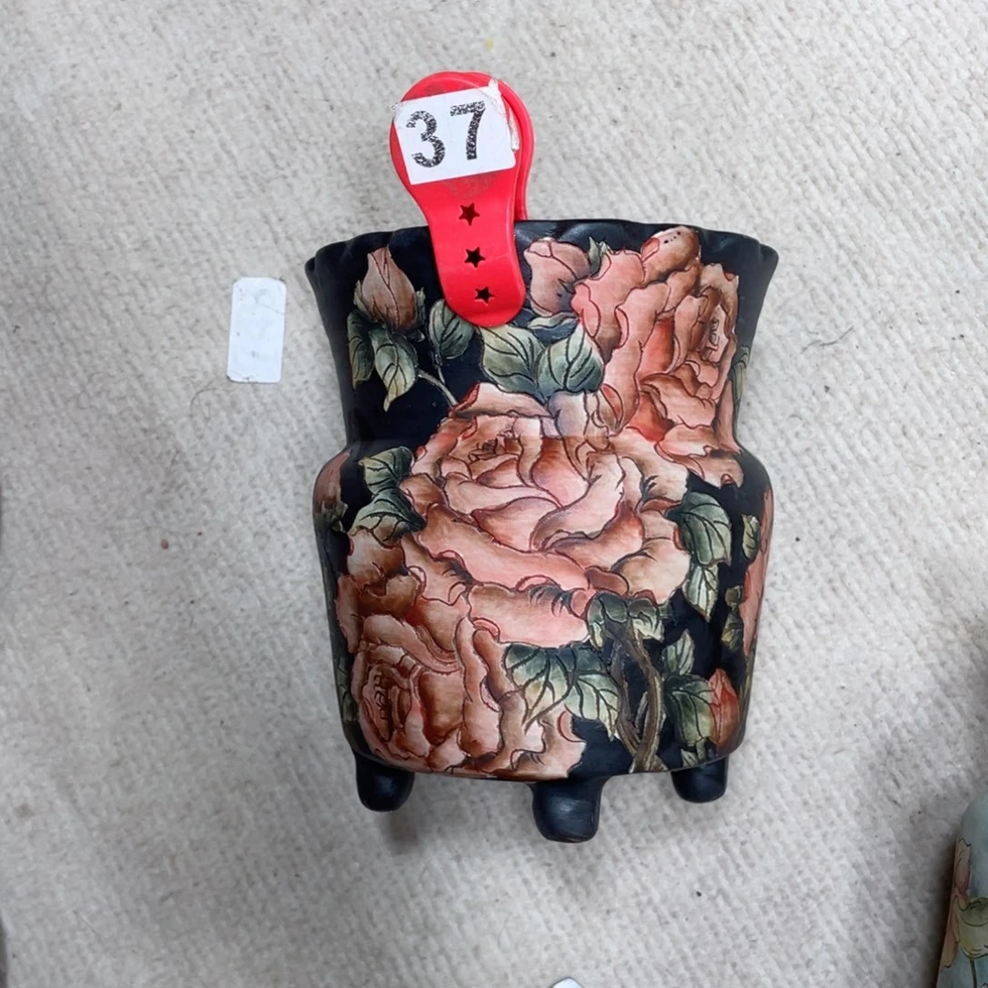 紫砂花盆可**贝陶瓷多肉花盆瑕疵