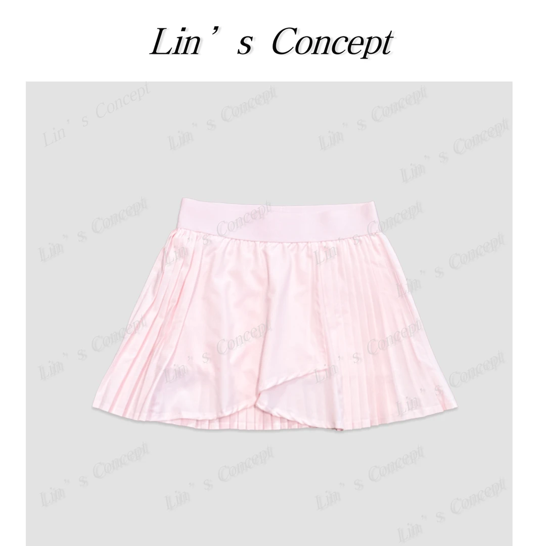 【Lin's concept】极简设计师款时尚运动风琴短裙 DL2405096