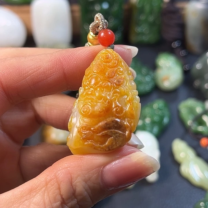 和田玉未镶嵌吊坠(不含链)