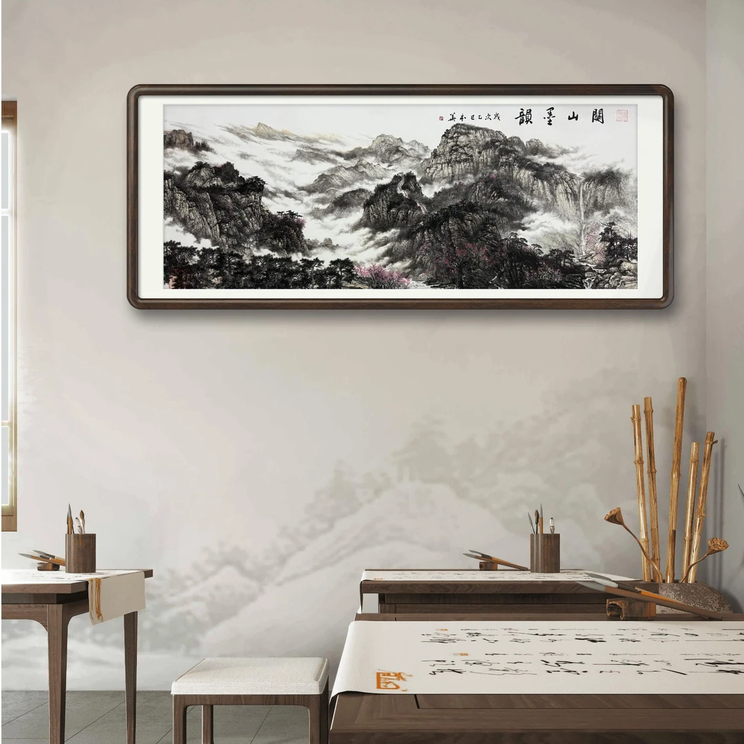 房本华老师作品《关山墨韵》托底无框