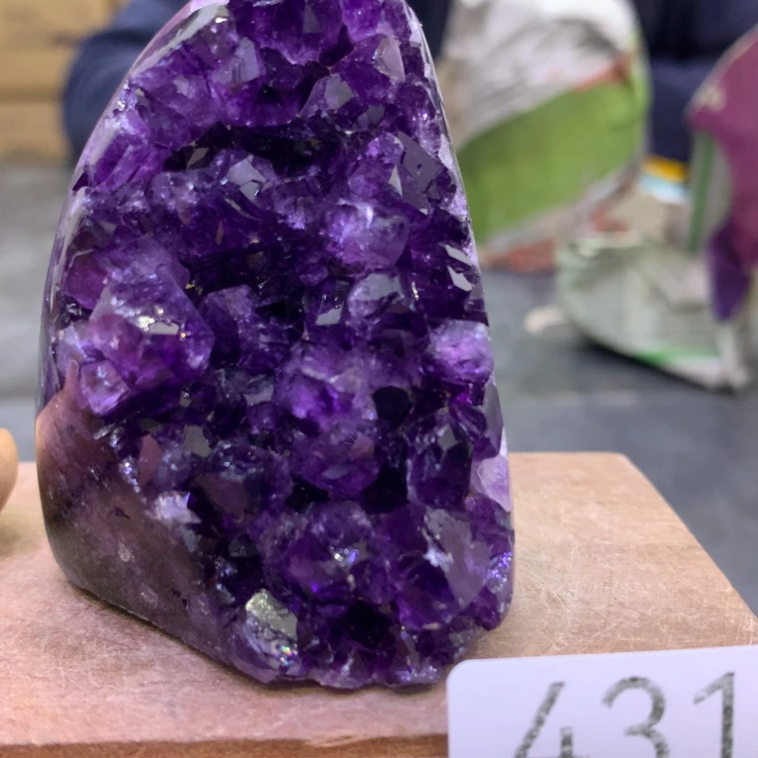 水晶摆件未镶嵌紫晶431