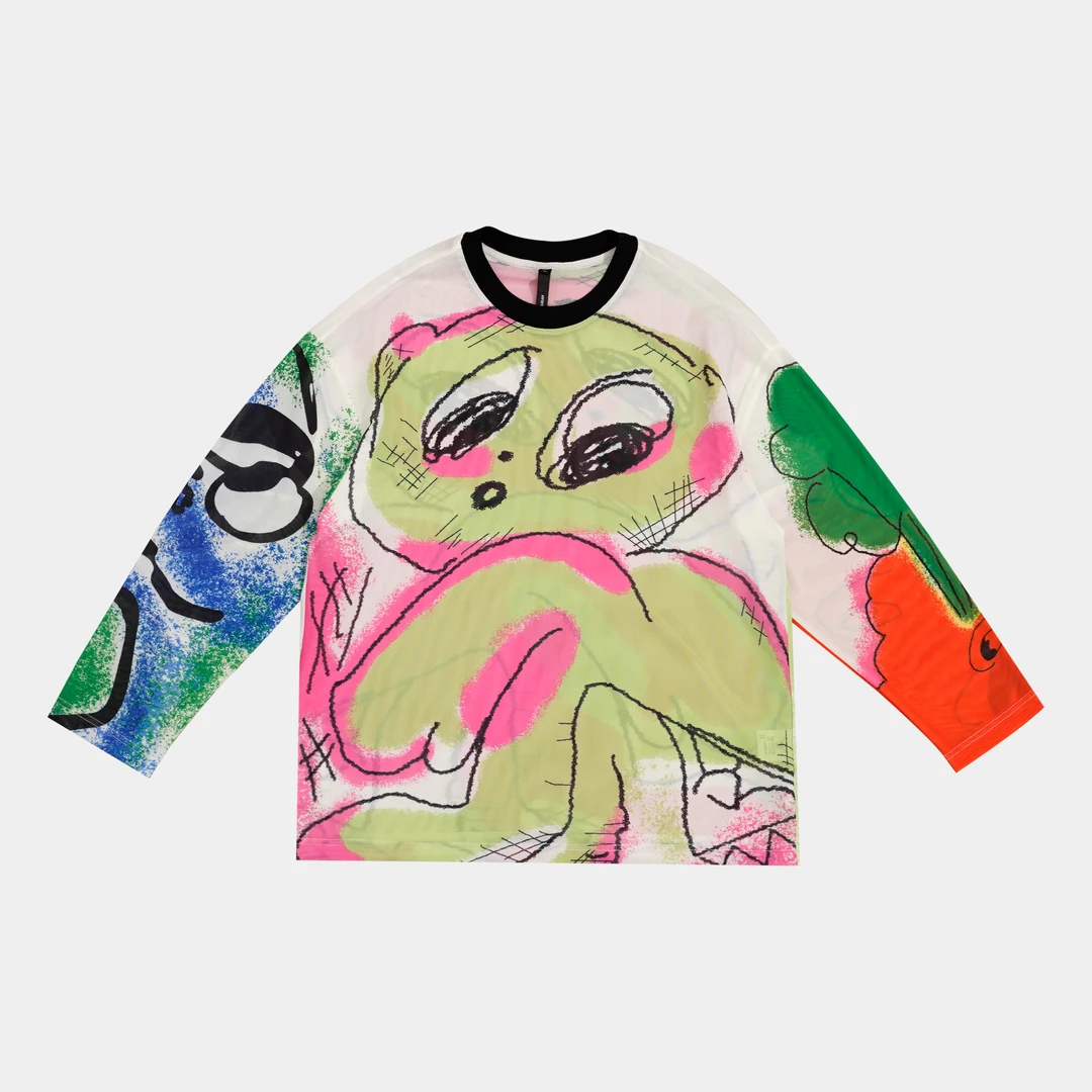 【上新】GGAHOLIDAY休闲街头彩色薄款皮肤衣长袖打底衫-152128运动