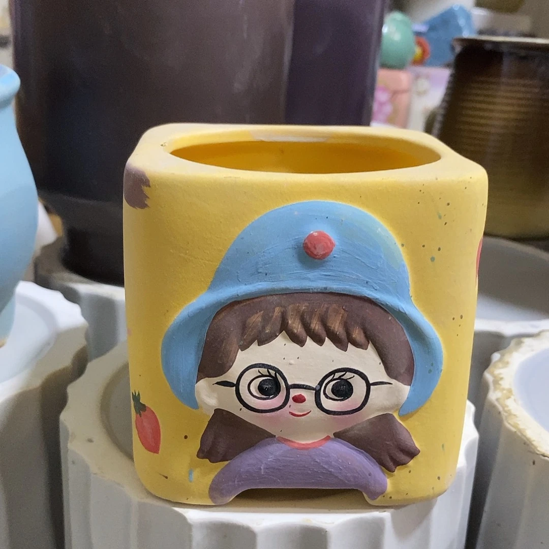 摆件陶陶盆有孔 瑕疵介意勿拍