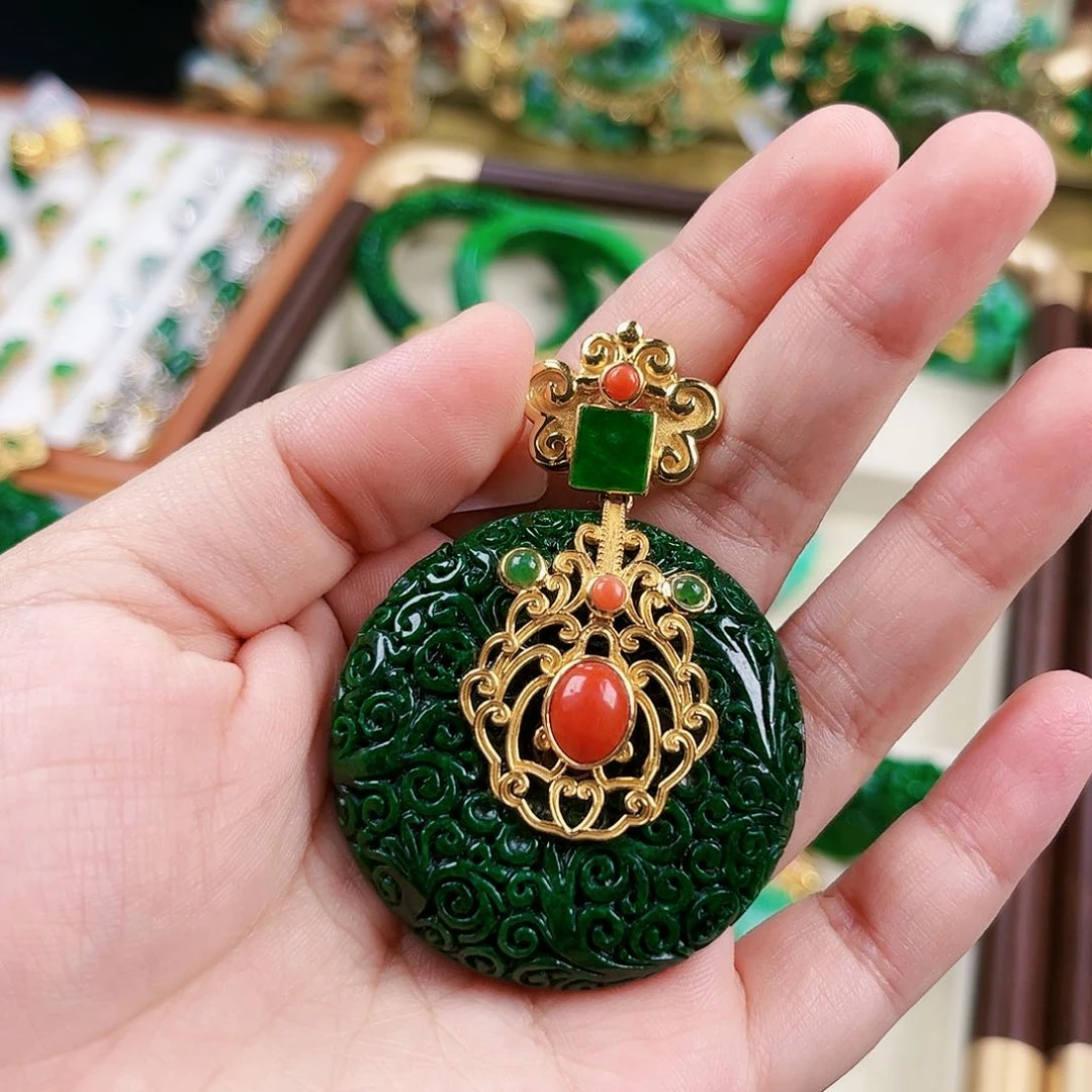 【闪购商品】吊坠(赠链)未镶嵌翡翠一***苗