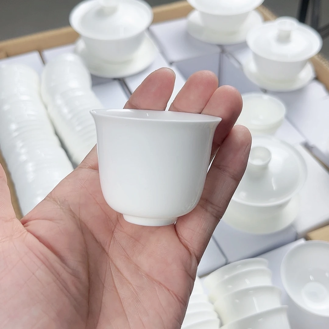 【闪购商品】60ml主人杯骨瓷超薄胎聚香杯6个