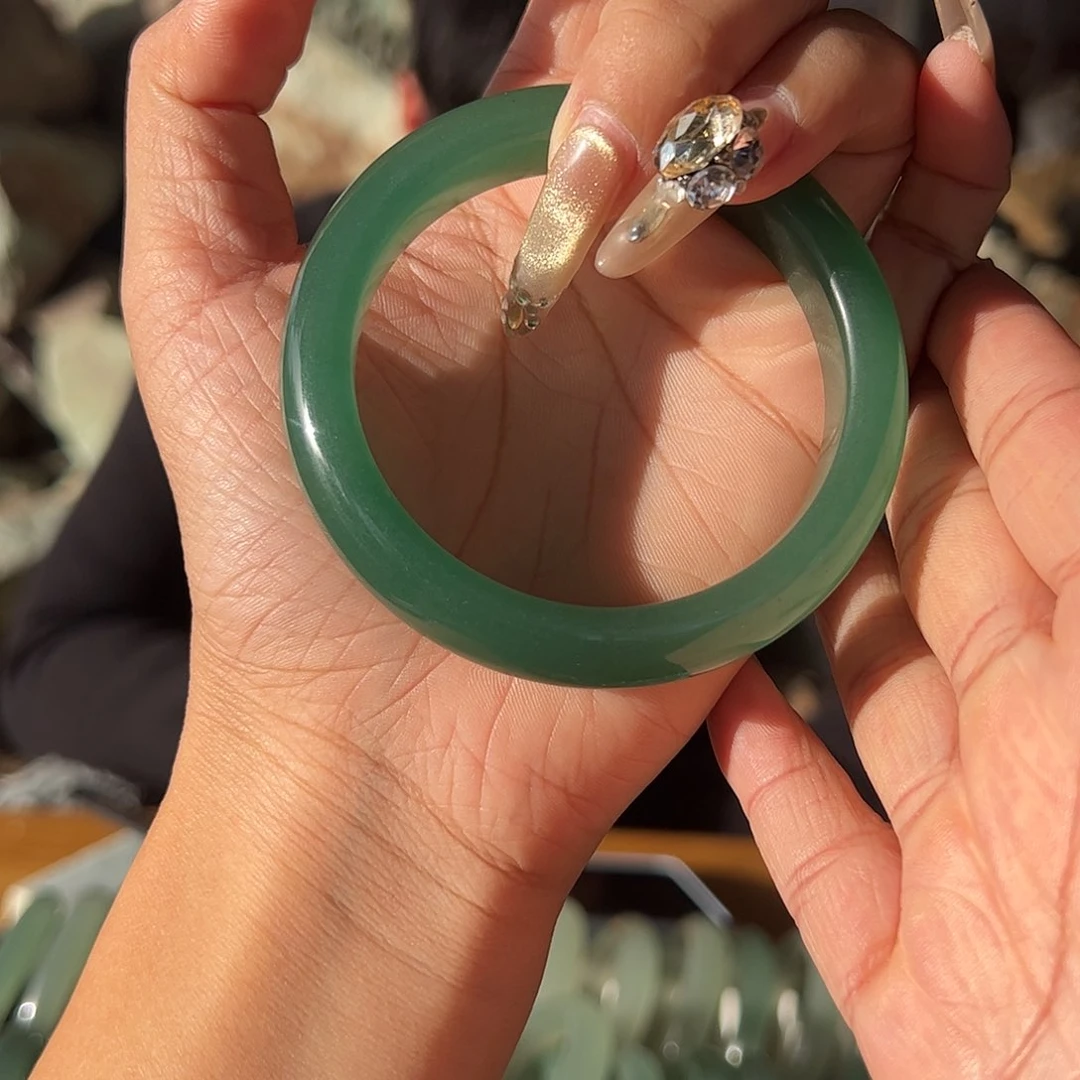 绿东陵冰晴水手镯