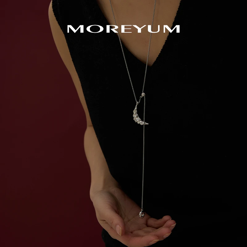 muyang/慕阳 钛钢项链 气质轻奢时尚小众简约个性设计牛角包项链