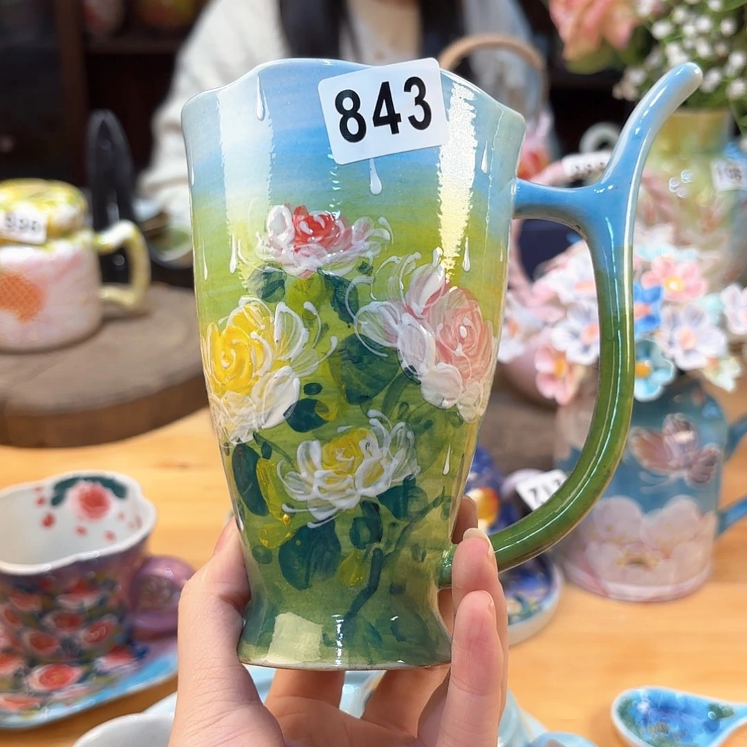景德镇手绘高温釉下彩陶瓷茶具