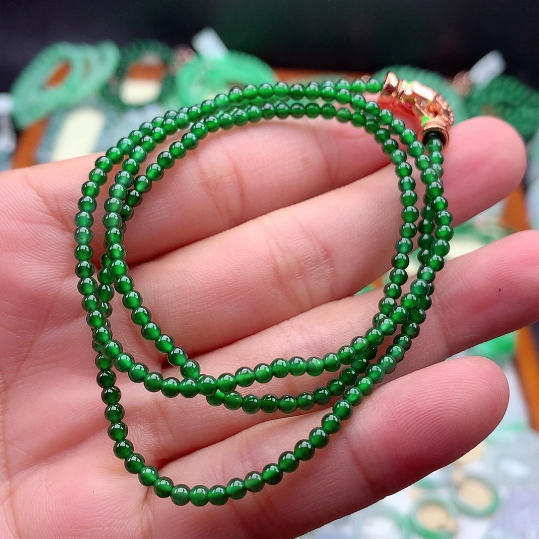 翡翠挂件未镶嵌项链