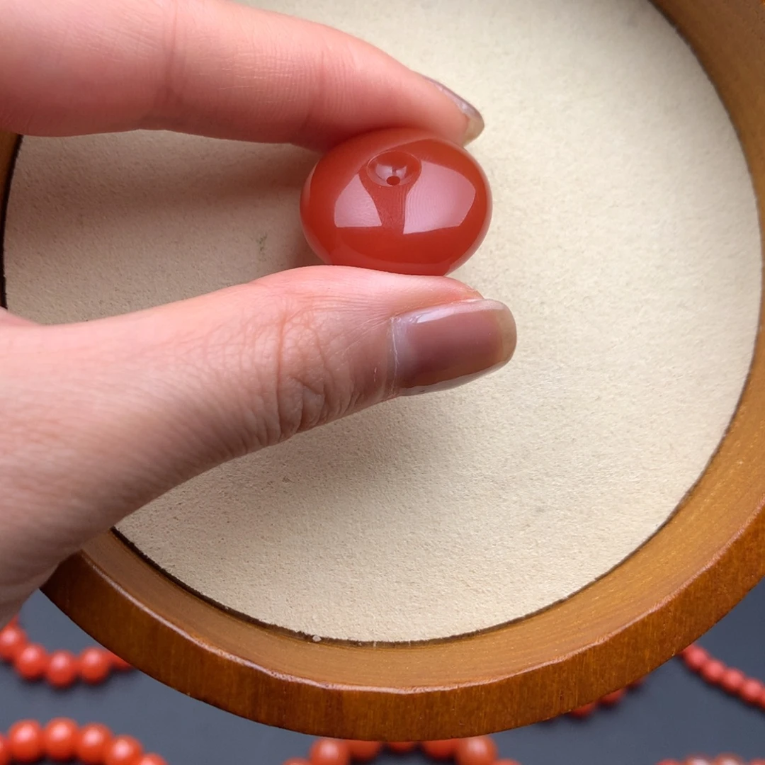 南红玛瑙未镶嵌保山天然原矿南红平安扣吊坠