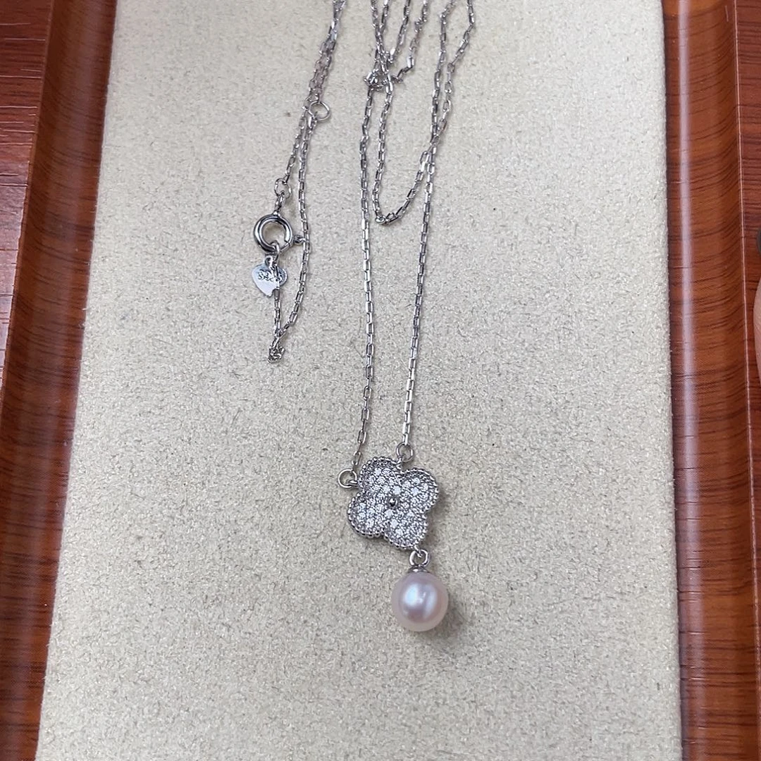 海水珍珠颈饰银S925镶嵌