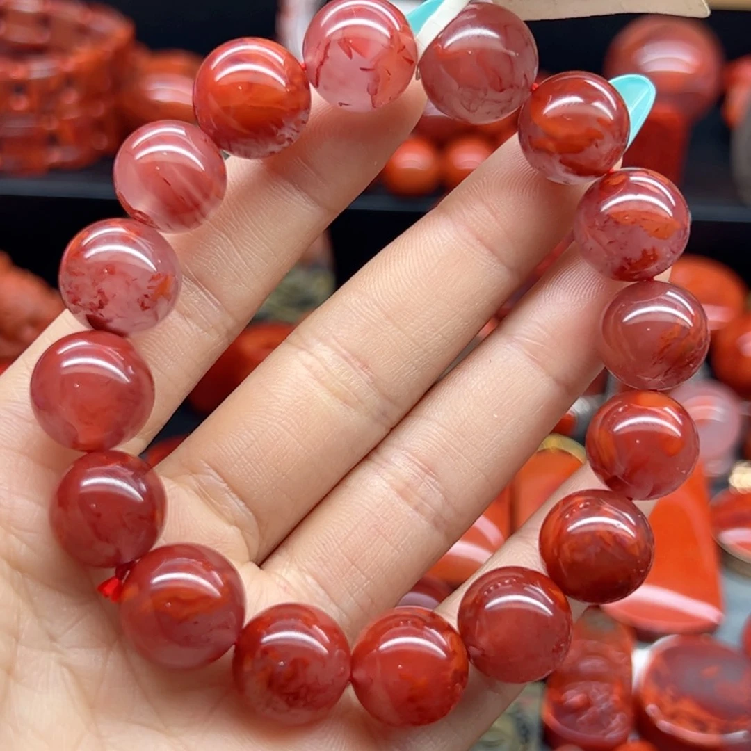 南红玛瑙配饰未镶嵌13.8mm