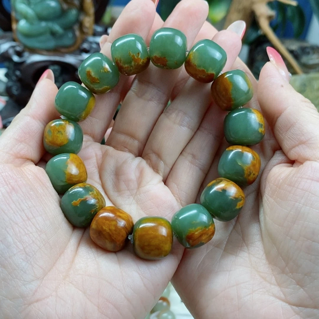 透闪石质玉手链未镶嵌隔**王