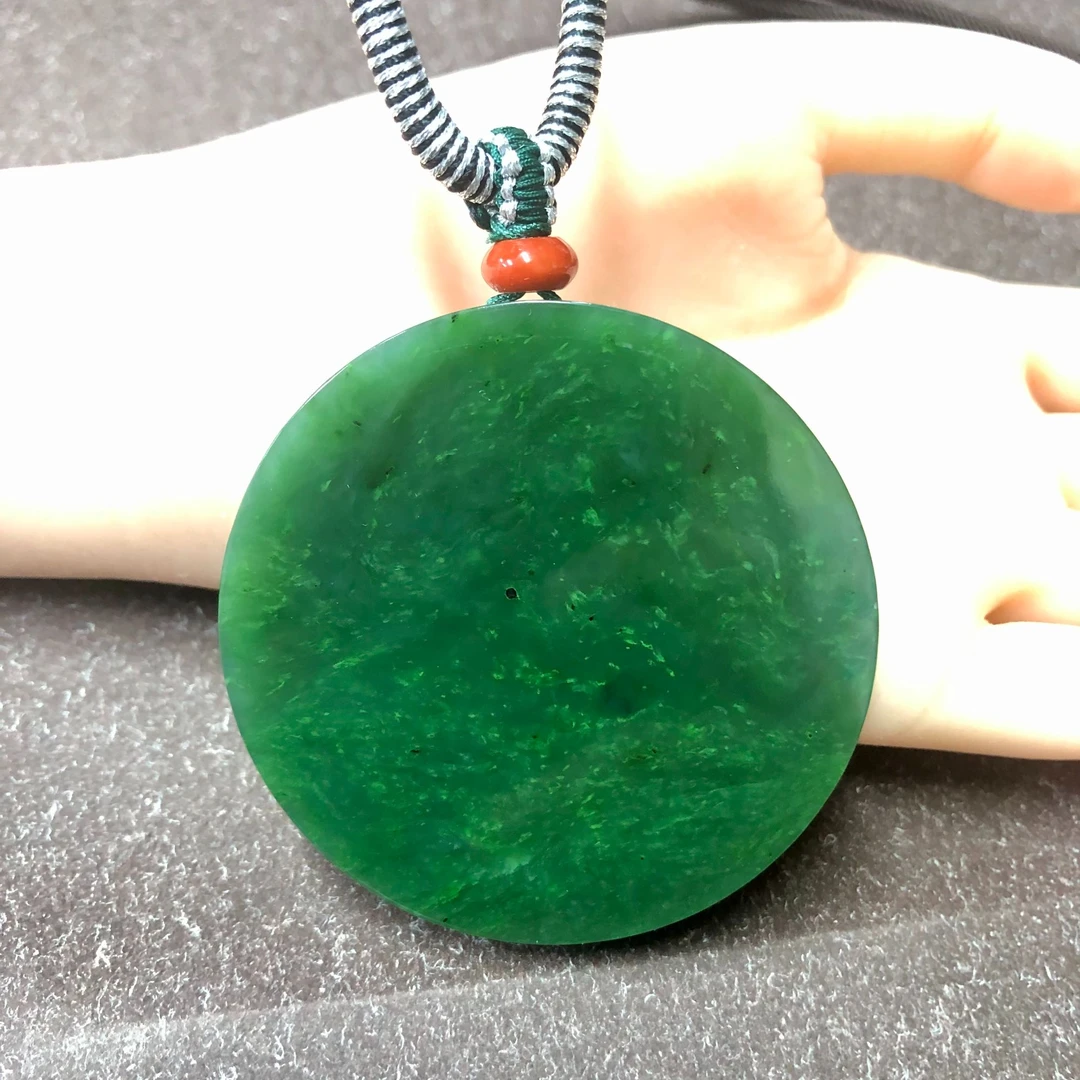 和田玉碧玉护心镜无事牌32