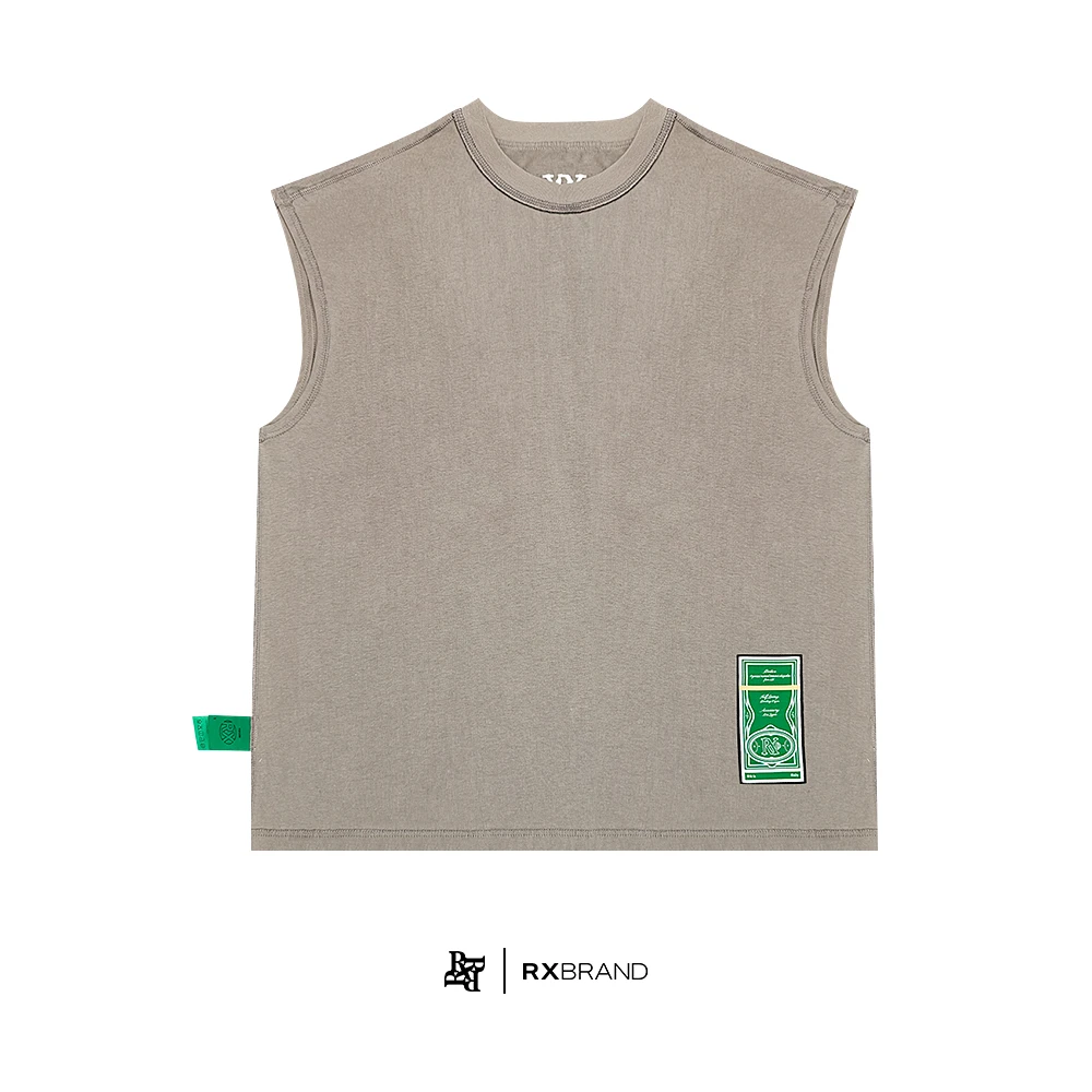 Rx绿标宽松反穿无袖坎肩背心RX01075