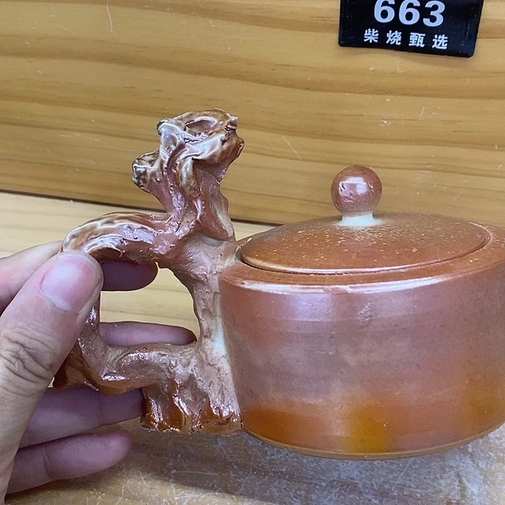 陶园柴烧，精品高货656瑕晃 泥纹