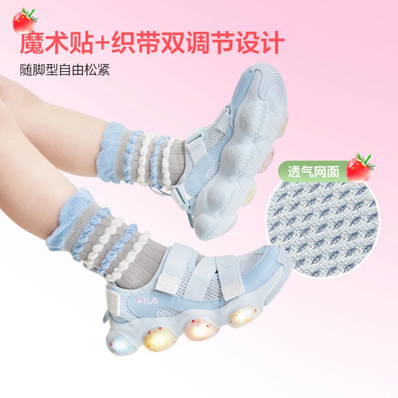 【斐乐儿童】2025夏季时尚百搭潮流舒适可爱小童儿童凉鞋K14G523807