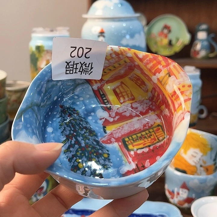 陶景德镇釉下手绘陶瓷