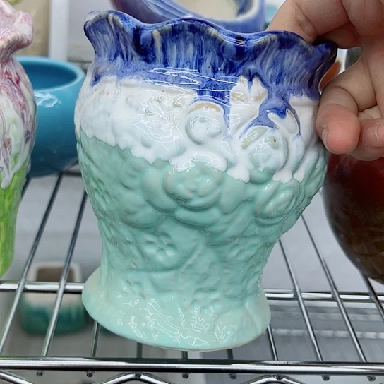 多肉绿植陶瓷花盆9.9包邮，有空