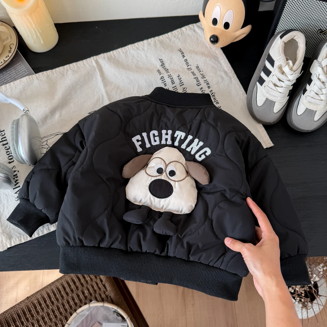 童装男童冬装棉袄外套2025新款宝宝加厚棉衣儿童冬季夹棉保暖棉服