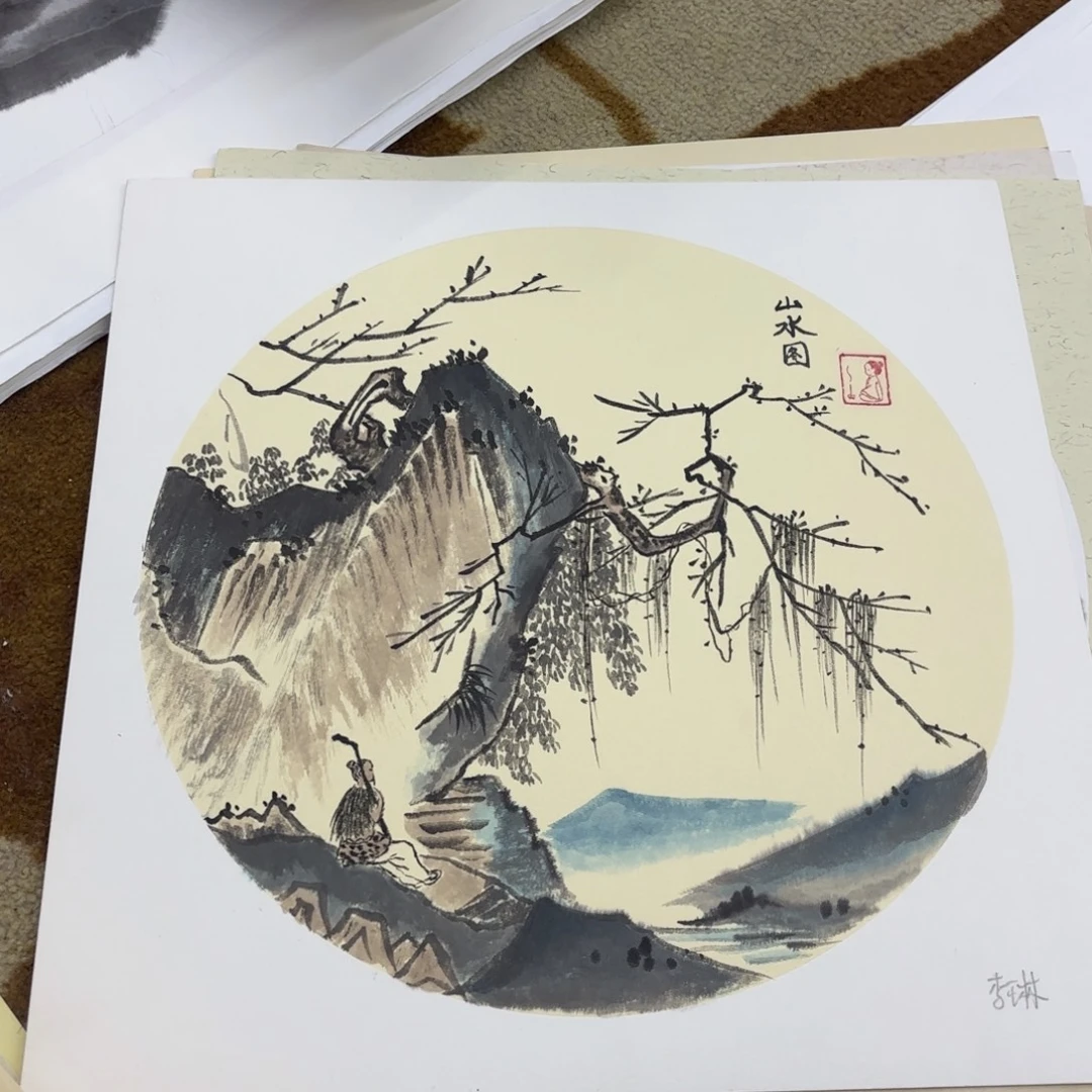 国画38-38卡纸作品童