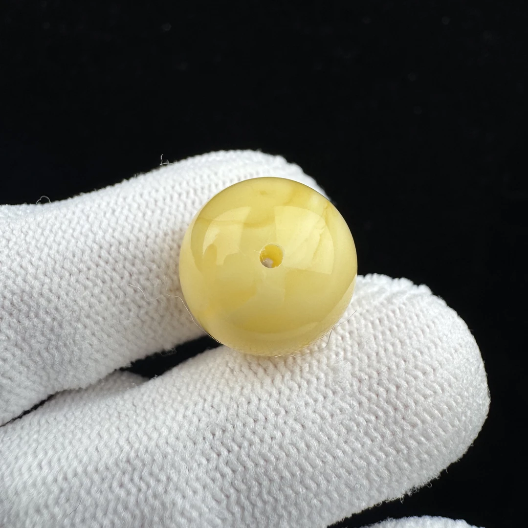 A3036天然蜜蜡制品 圆珠14.5mm一物一图假一罚十