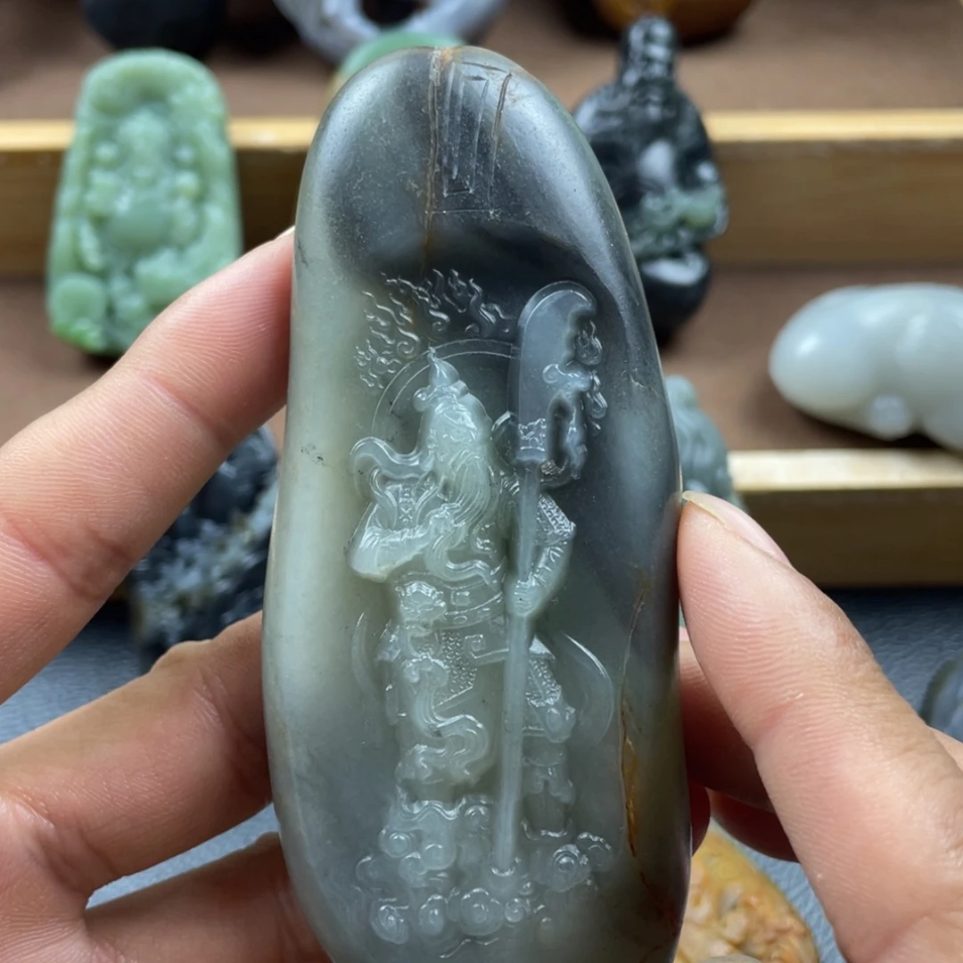 和田玉未镶嵌挂件