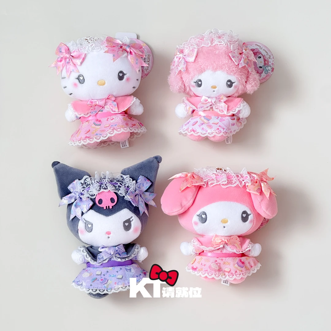 【浪漫甜点kitty】蛋糕糖果冰淇淋女仆蕾丝裙 日版三丽鸥挂件