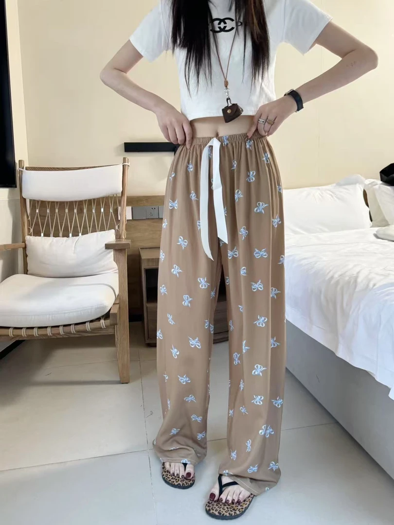 QINGDAO RENMIAN  复古碎花人棉裤 超显瘦