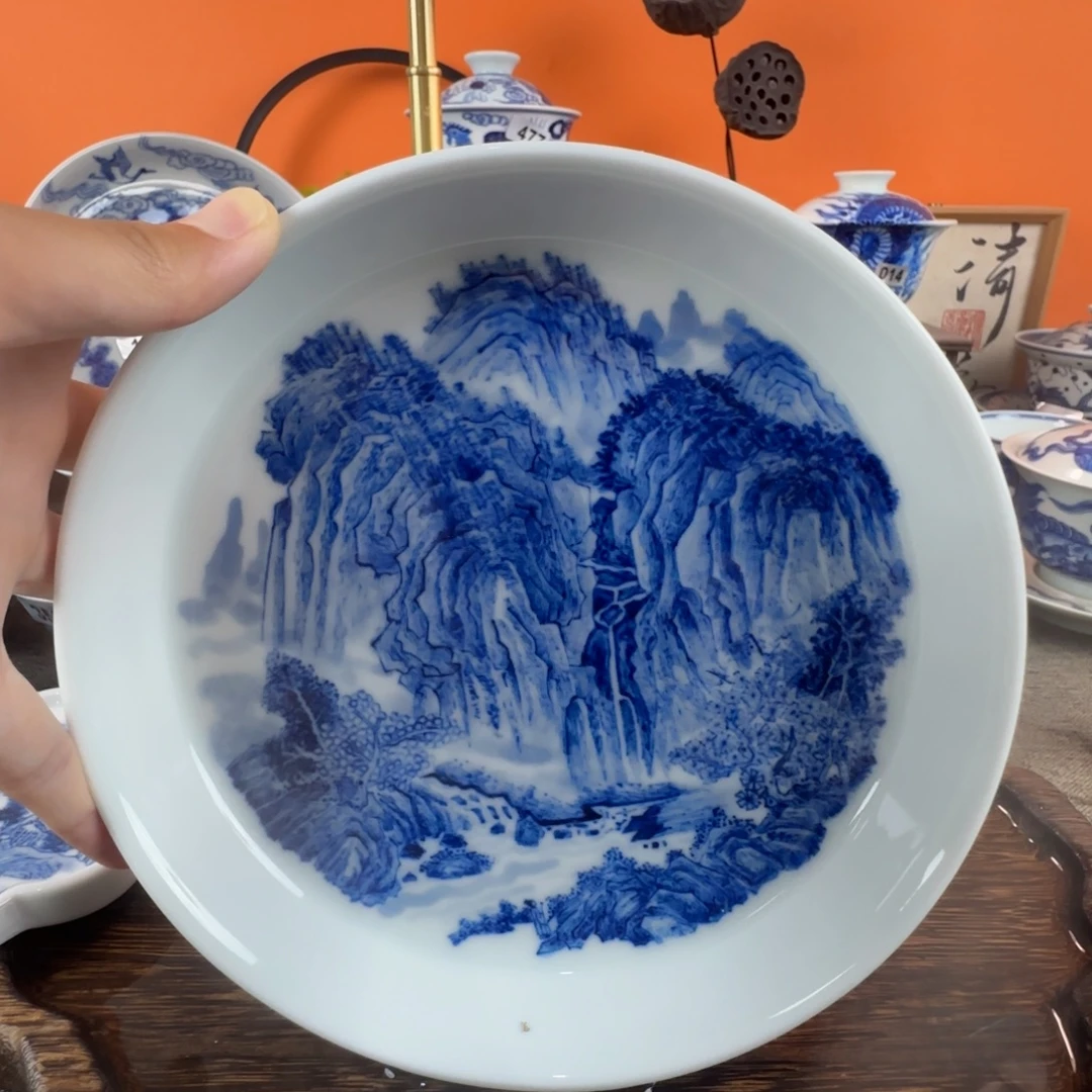 瓷片景德镇手绘青花茶器016