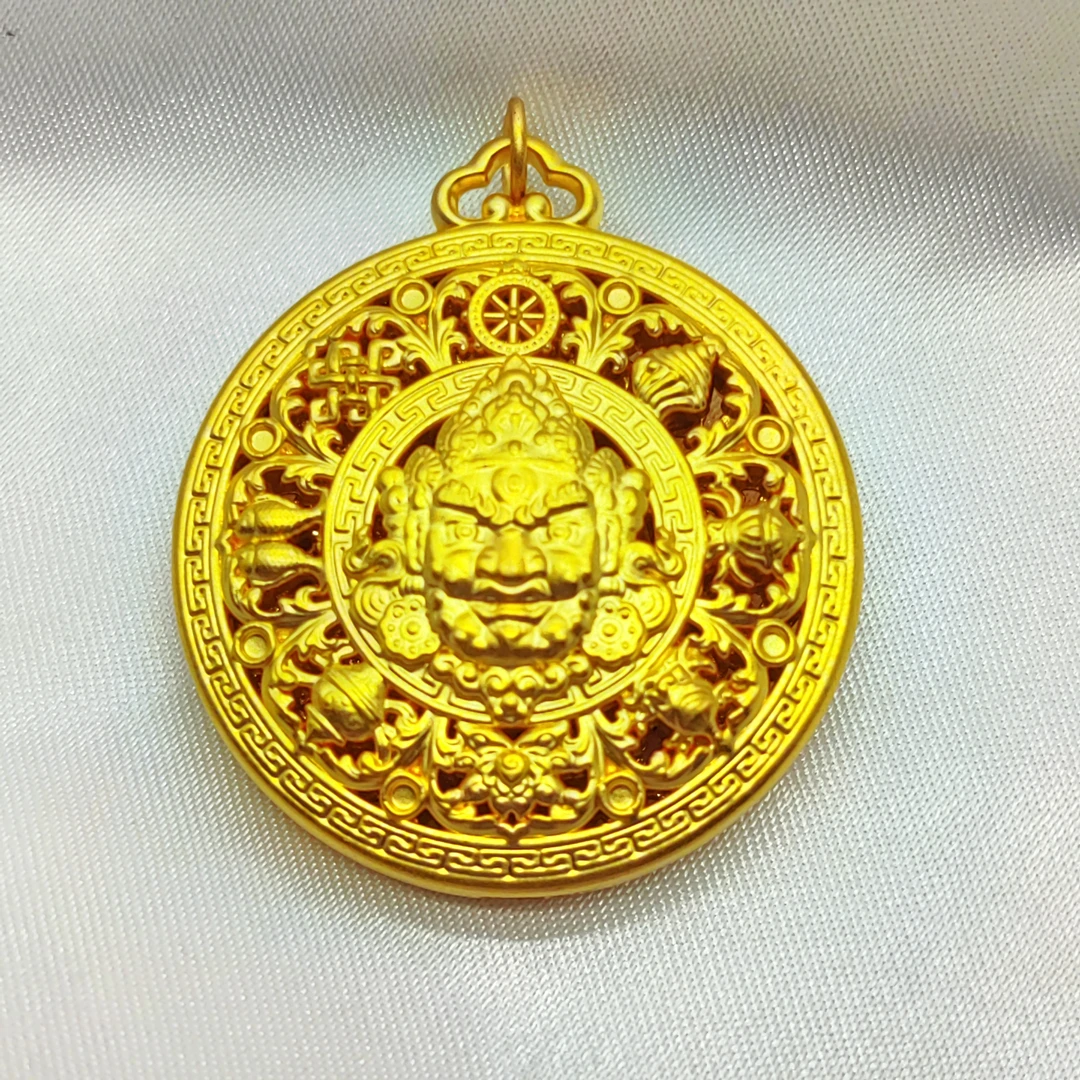 足金饰品/新黄财神八宝罗盘/6.09/1B5B24202/h