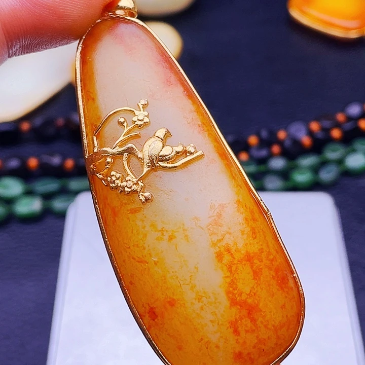 和田玉未镶嵌挂件