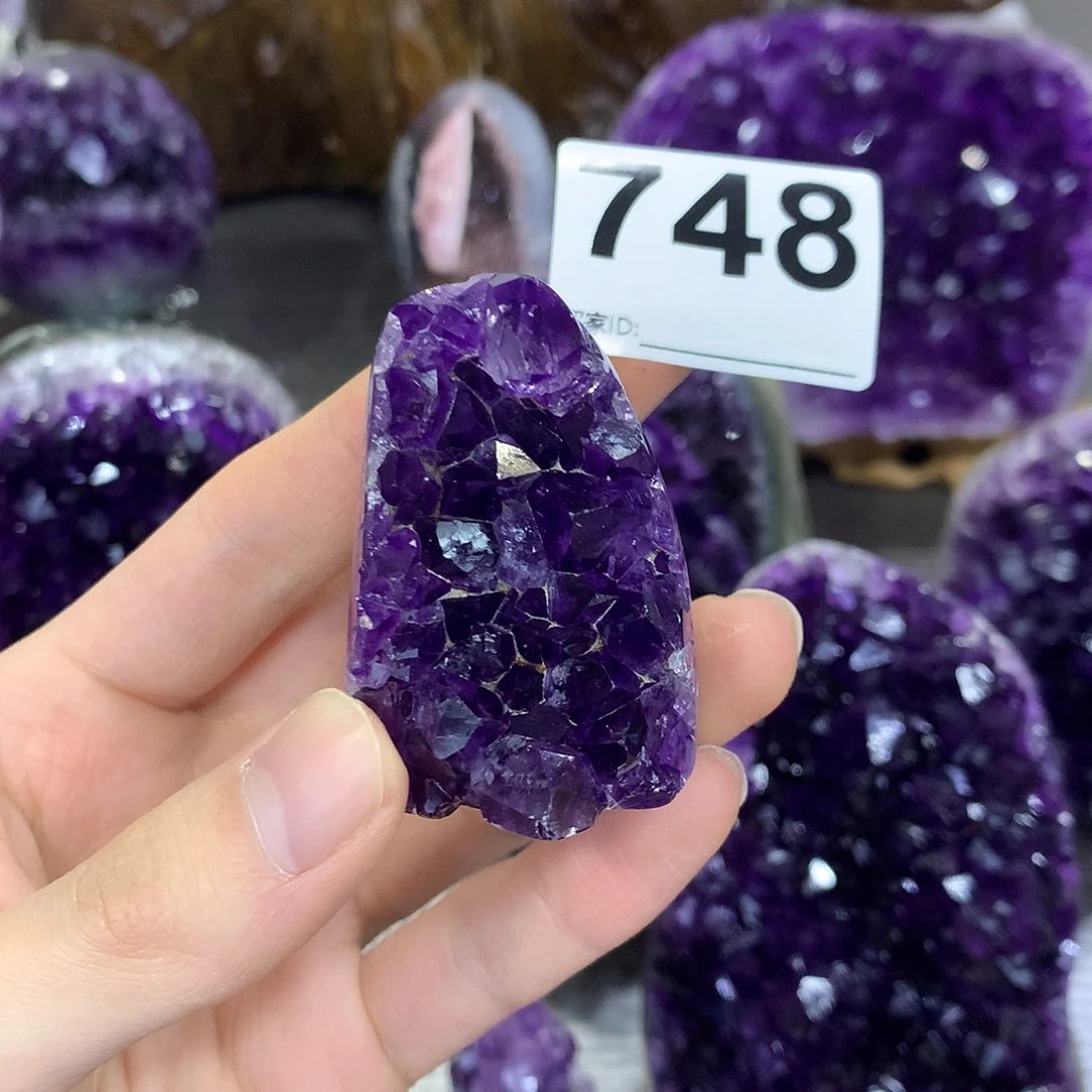 紫晶珠宝半成品未镶嵌748