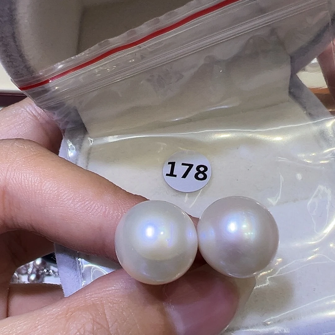 银S925镶嵌耳饰淡水珍珠