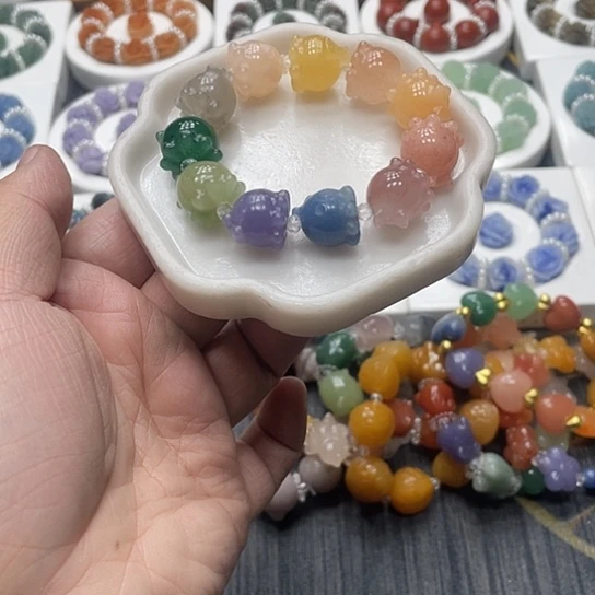 石英质玉（非洲翠）合金时尚简约精美大方