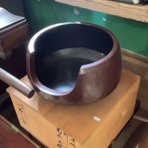 蜜安罐瓷香炉锡茶则