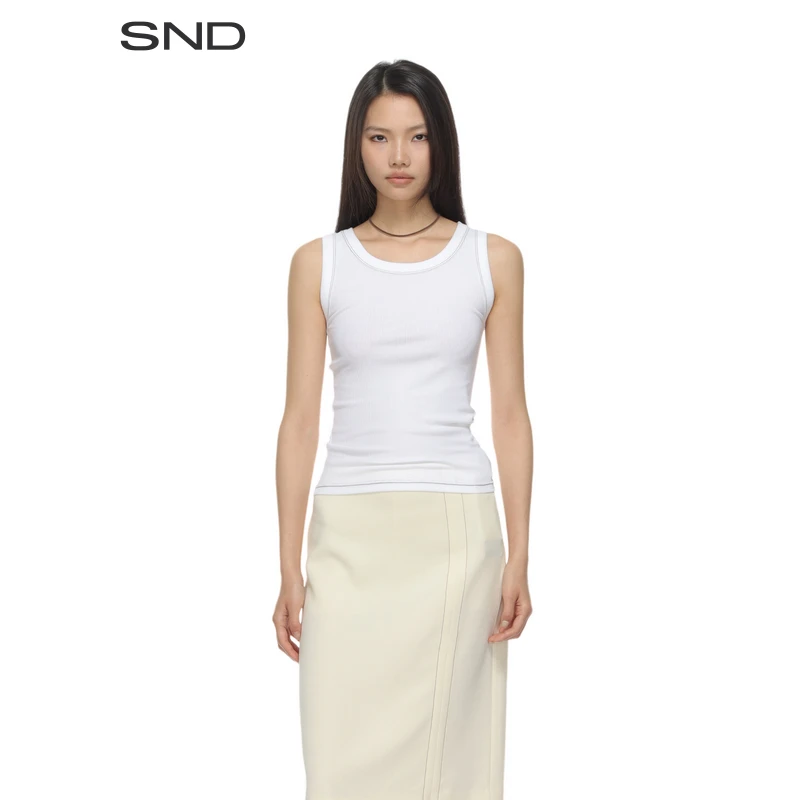 【IMMI 设计师品牌】SND  SS25 后背镂空罗纹ZZ背心