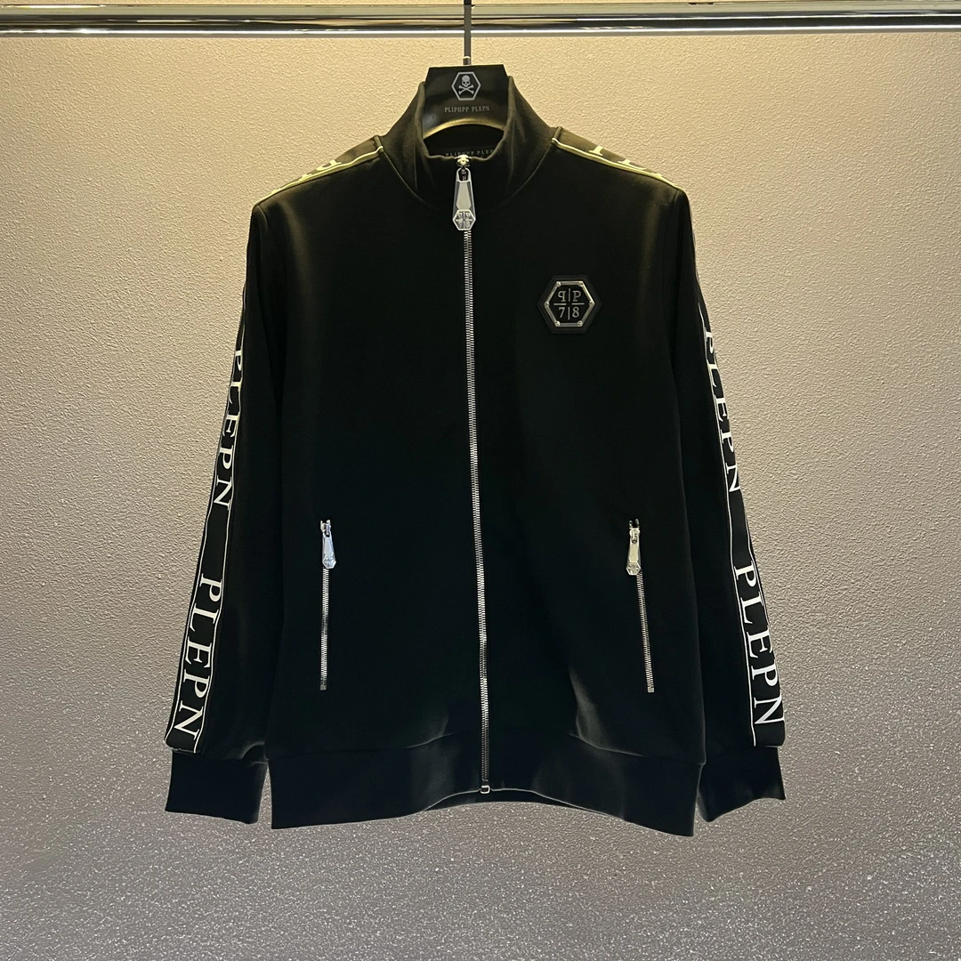 PLIPHPP PLEPN暗夜潮牌拉链开衫修身帅气潮流男士卫衣W6603