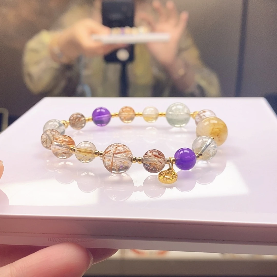 手串未镶嵌水晶多宝手串