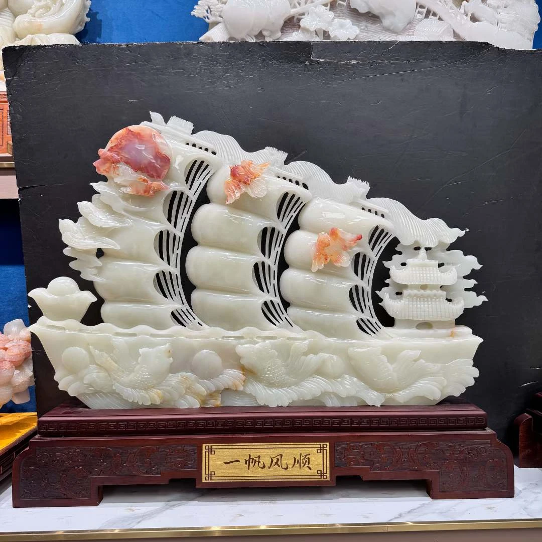 【一帆风顺】大船摆件 办公室摆件公司摆件 乔迁送礼 送礼 入户玄关