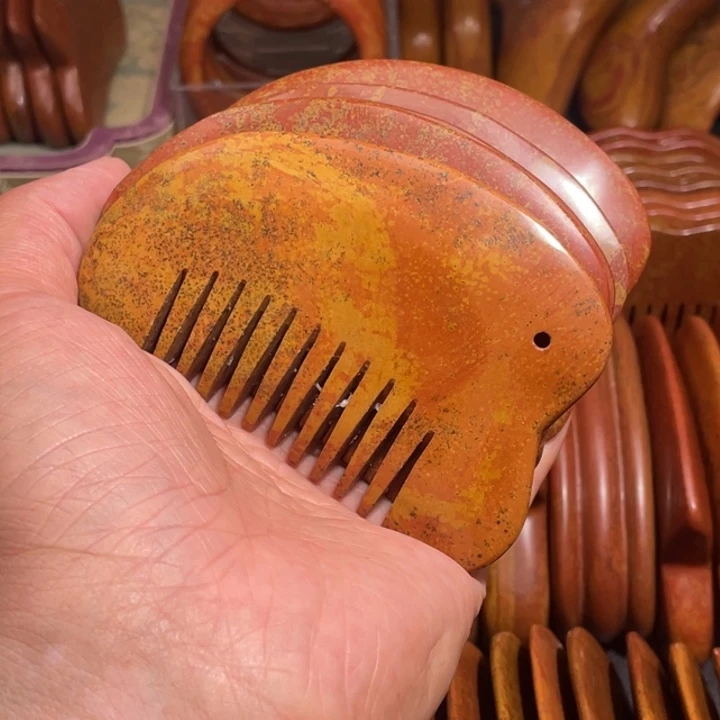 红砭石精品款多功能梳子