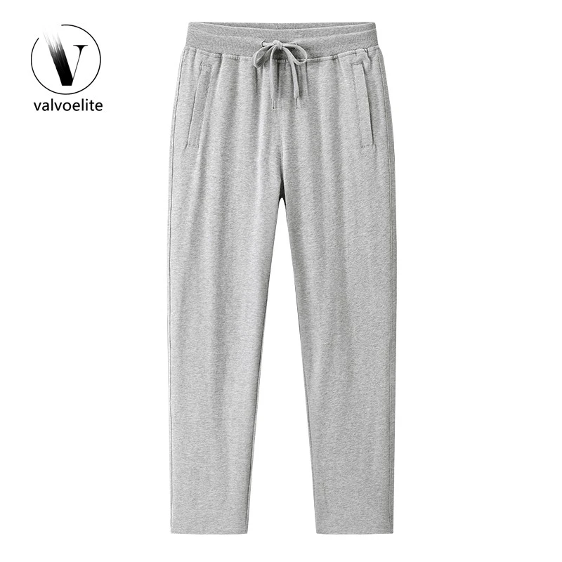 VALVOELITE灰色运动裤男秋季薄款休闲长裤直筒裤军绿直筒工装裤